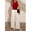 image:imageArachampCloz Womens Wool Blend Sweaters Non See Through AllSeason Business Casual Tank 2026Cburgundy Red
