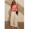 image:imageArachampCloz Womens Wool Blend Sweaters Non See Through AllSeason Business Casual Tank 2026Coral Orange