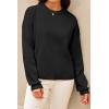 image:imageArachampCloz Womens 100 Cotton Sweaters Spring Summer Casual Relaxed Fit Cozy Sweatshirt Tops 2026Black