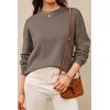 image:imageArachampCloz Womens 100 Cotton Sweaters Spring Summer Casual Relaxed Fit Cozy Sweatshirt Tops 2026Dark Coffee