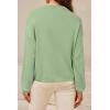 image:imageArachampCloz Womens 100 Cotton Sweaters Spring Summer Casual Relaxed Fit Cozy Sweatshirt Tops 2026Sage Green