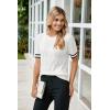 image:imageArachampCloz Womens Cotton Blend Breathable Crochet Summer Tops 2025White Black