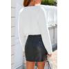 image:imageArachampCloz Womens Fleece Cropped Jacket Faux Fur Outerwear 2026White