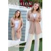 image:imageArachampCloz Womens Lightweight Summer Beach Kimonos CardiganApricot