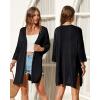 image:imageArachampCloz Womens Lightweight Summer Beach Kimonos CardiganBlack