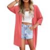 image:imageArachampCloz Womens Lightweight Summer Beach Kimonos CardiganCoral