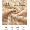 image:imageArachampCloz Womens Linen Summer Fall Lightweight Crochet Tops Beach Cover Up 2025Apricot