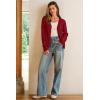 image:imageArachampCloz Womens Wool Blend Business Casual Cardigan Sweaters TopsBurgundy