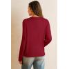 image:imageArachampCloz Womens Wool Blend Business Casual Cardigan Sweaters TopsBurgundy