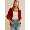 image:imageArachampCloz Womens Wool Blend Business Casual Cardigan Sweaters TopsBurgundy