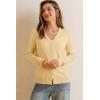 image:imageArachampCloz Womens Wool Blend Business Casual Cardigan Sweaters TopsYellow