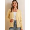 image:imageArachampCloz Womens Wool Blend Business Casual Cardigan Sweaters TopsYellow