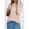 image:imageArachampCloz Womens Wool Blend ButtonCuff Fall Fashion Casual SweatersApricot