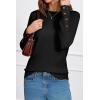 image:imageArachampCloz Womens Wool Blend ButtonCuff Fall Fashion Casual SweatersBlack
