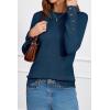 image:imageArachampCloz Womens Wool Blend ButtonCuff Fall Fashion Casual SweatersDark Blue