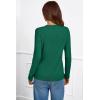 image:imageArachampCloz Womens Wool Blend ButtonCuff Fall Fashion Casual SweatersDark Green
