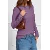 image:imageArachampCloz Womens Wool Blend ButtonCuff Fall Fashion Casual SweatersPurple