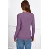 image:imageArachampCloz Womens Wool Blend ButtonCuff Fall Fashion Casual SweatersPurple