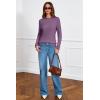 image:imageArachampCloz Womens Wool Blend ButtonCuff Fall Fashion Casual SweatersPurple