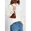 image:imageArachampCloz Womens Wool Blend ButtonCuff Fall Fashion Casual SweatersWhite