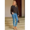 image:imageArachampCloz Womens Wool Blend Crewneck Fall Trendy Oversized Waffle Sweaters 2025Coffee