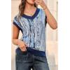 image:imageArachampCloz Womens Wool Blend Fall Printed Cute Trendy Sweater Vests 2025Blue