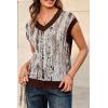 image:imageArachampCloz Womens Wool Blend Fall Printed Cute Trendy Sweater Vests 2025Brown
