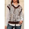 image:imageArachampCloz Womens Wool Blend Fall Printed Cute Trendy Sweater Vests 2025Brown