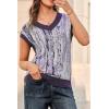 image:imageArachampCloz Womens Wool Blend Fall Printed Cute Trendy Sweater Vests 2025Purple