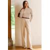 image:imageArachampCloz Womens Wool Blend Fall Seamless Rip Resistant Warm Layered Tops Business Casual SweatersAapricot