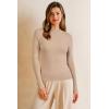 image:imageArachampCloz Womens Wool Blend Fall Seamless Rip Resistant Warm Layered Tops Business Casual SweatersAapricot