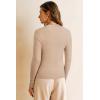 image:imageArachampCloz Womens Wool Blend Fall Seamless Rip Resistant Warm Layered Tops Business Casual SweatersAapricot