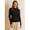 image:imageArachampCloz Womens Wool Blend Fall Seamless Rip Resistant Warm Layered Tops Business Casual SweatersAblack