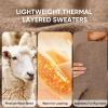 image:imageArachampCloz Womens Wool Blend Fall Seamless Rip Resistant Warm Layered Tops Business Casual SweatersAcoffee