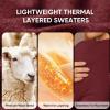 image:imageArachampCloz Womens Wool Blend Fall Seamless Rip Resistant Warm Layered Tops Business Casual SweatersAdark Red