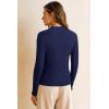 image:imageArachampCloz Womens Wool Blend Fall Seamless Rip Resistant Warm Layered Tops Business Casual SweatersAnavy