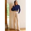 image:imageArachampCloz Womens Wool Blend Fall Seamless Rip Resistant Warm Layered Tops Business Casual SweatersAnavy