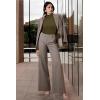 image:imageArachampCloz Womens Wool Blend Fall Sweaters Mock Neck Business Casual OutfitsAbrown Green