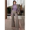 image:imageArachampCloz Womens Wool Blend Fall Sweaters Mock Neck Business Casual OutfitsApurple