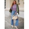 image:imageArachampCloz Womens Wool Blend Fall Sweaters Mock Neck Business Casual OutfitsApurple