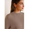 image:imageArachampCloz Womens Wool Blend Fall Sweaters Mock Neck Business Casual OutfitsCamel