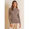 image:imageArachampCloz Womens Wool Blend Fall Sweaters Mock Neck Business Casual OutfitsCamel