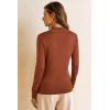 image:imageArachampCloz Womens Wool Blend Fall Sweaters Mock Neck Business Casual OutfitsCaramel