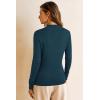 image:imageArachampCloz Womens Wool Blend Fall Sweaters Mock Neck Business Casual OutfitsDark Blue