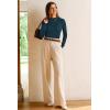 image:imageArachampCloz Womens Wool Blend Fall Sweaters Mock Neck Business Casual OutfitsDark Blue