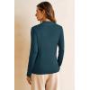 image:imageArachampCloz Womens Wool Blend Fall Sweaters Mock Neck Business Casual OutfitsDark Green