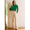 image:imageArachampCloz Womens Wool Blend Fall Sweaters Mock Neck Business Casual OutfitsGreen