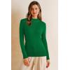 image:imageArachampCloz Womens Wool Blend Fall Sweaters Mock Neck Business Casual OutfitsGreen