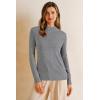 image:imageArachampCloz Womens Wool Blend Fall Sweaters Mock Neck Business Casual OutfitsGrey