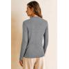 image:imageArachampCloz Womens Wool Blend Fall Sweaters Mock Neck Business Casual OutfitsGrey